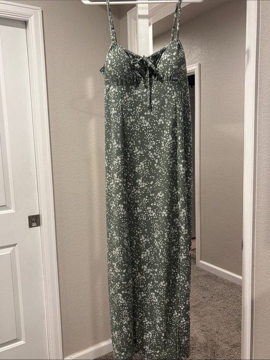 No Boundaries Dresses & Skirts - No Boundaries Green Floral Maxi Dress